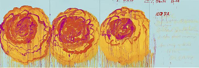 Wikioo.org - The Encyclopedia of Fine Arts - Painting, Artwork by Cy Twombly - The Rose (I)