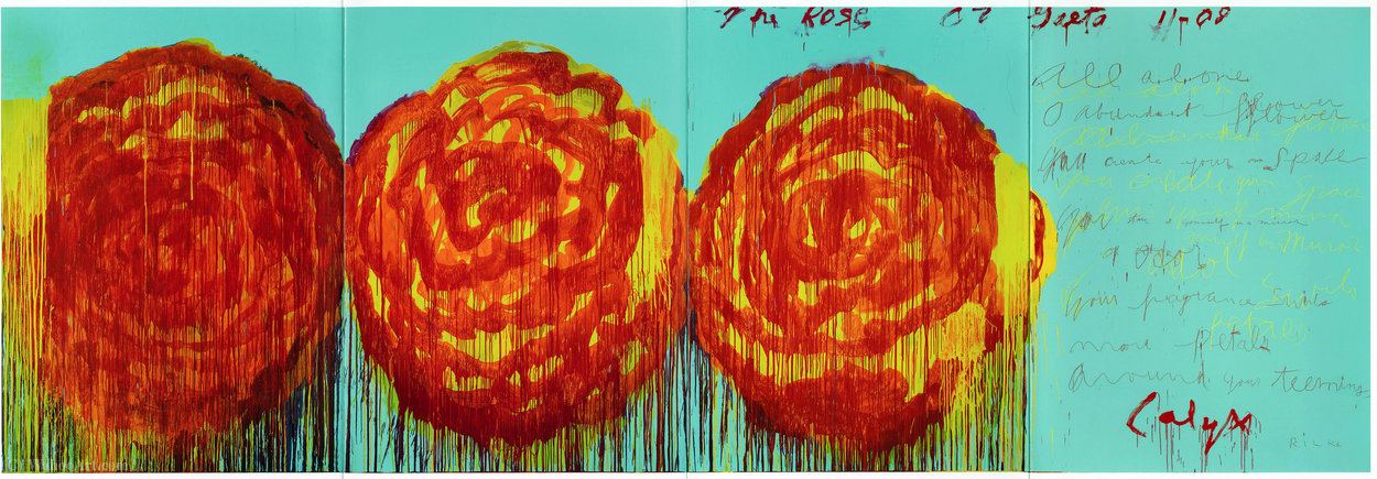 Wikioo.org - The Encyclopedia of Fine Arts - Painting, Artwork by Cy Twombly - The Rose (II)