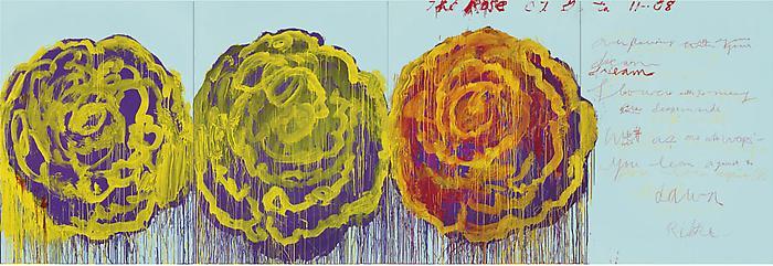 Wikioo.org - The Encyclopedia of Fine Arts - Painting, Artwork by Cy Twombly - The Rose (III)