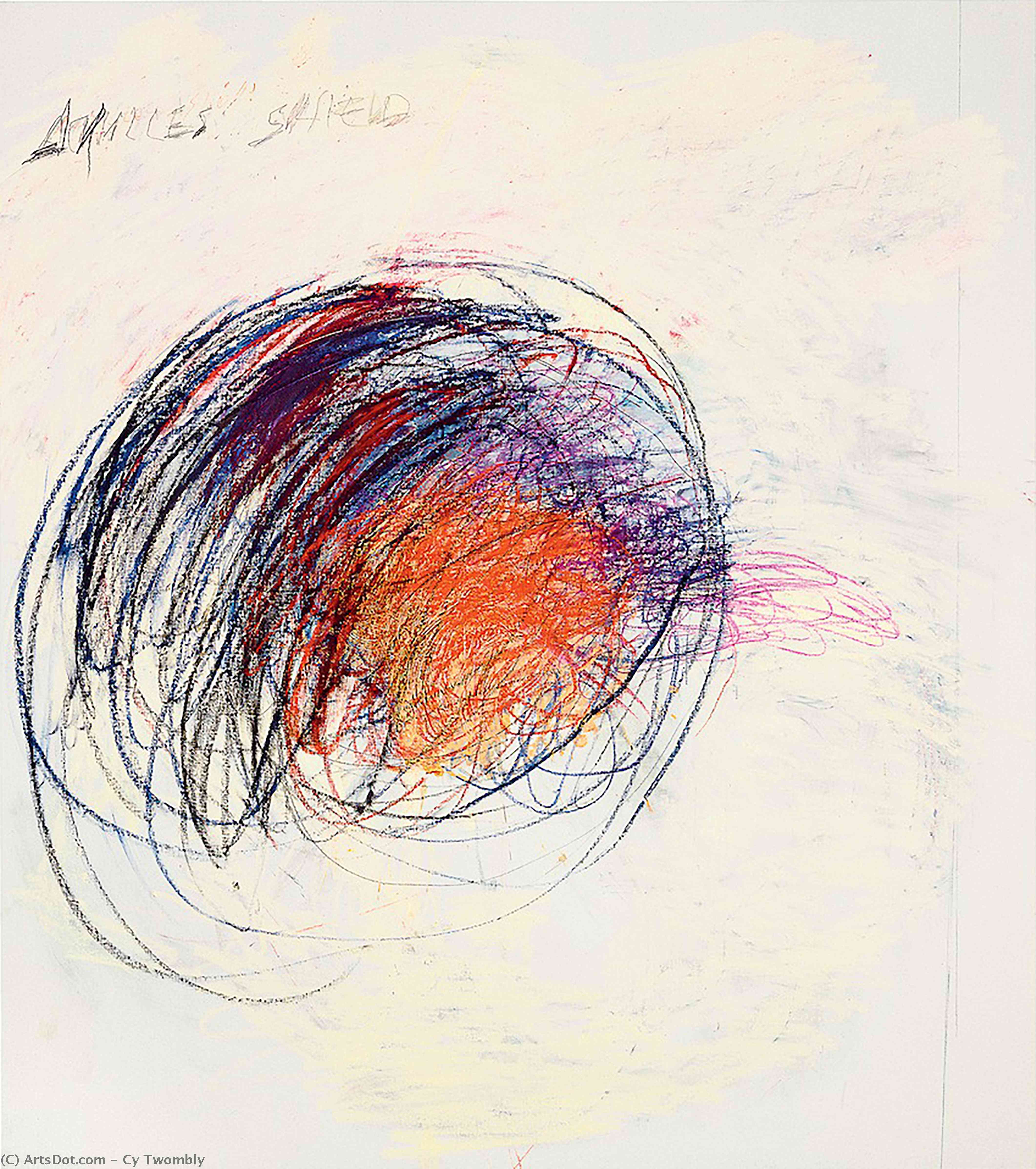 WikiOO.org - 백과 사전 - 회화, 삽화 Cy Twombly - Fifty Days at Iliam. Shield of Achilles