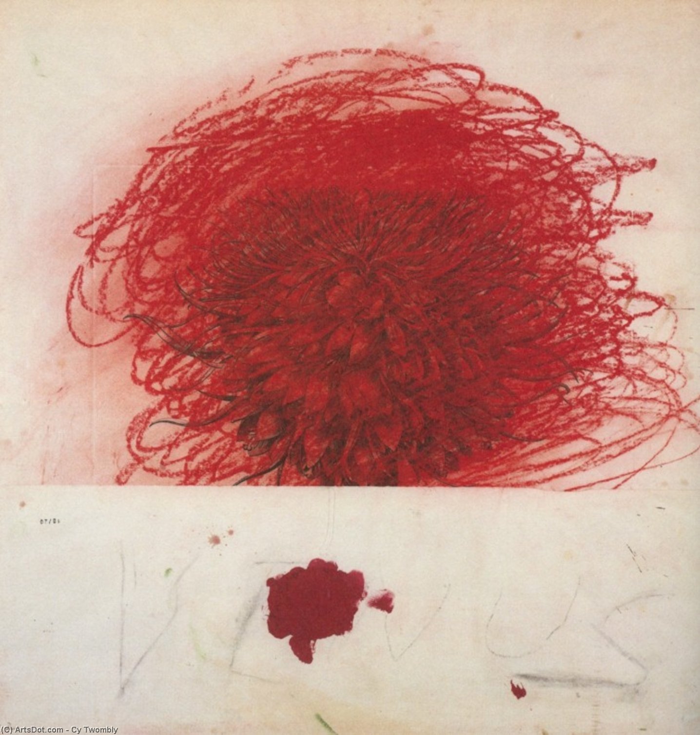 Wikioo.org - The Encyclopedia of Fine Arts - Painting, Artwork by Cy Twombly - Pan II