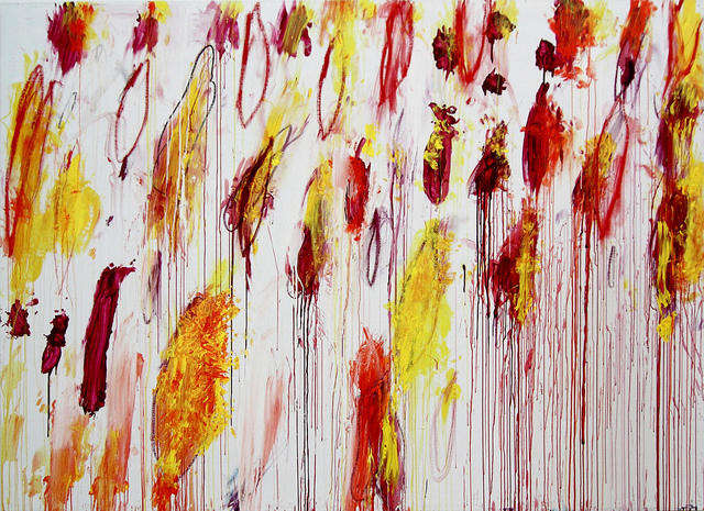 Wikioo.org - The Encyclopedia of Fine Arts - Painting, Artwork by Cy Twombly - Lepanto, panel 4