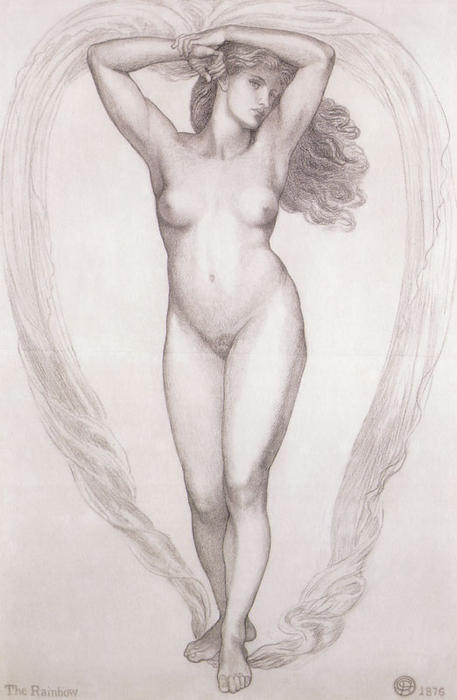 WikiOO.org - Encyclopedia of Fine Arts - Lukisan, Artwork Dante Gabriel Rossetti - The Rainbow