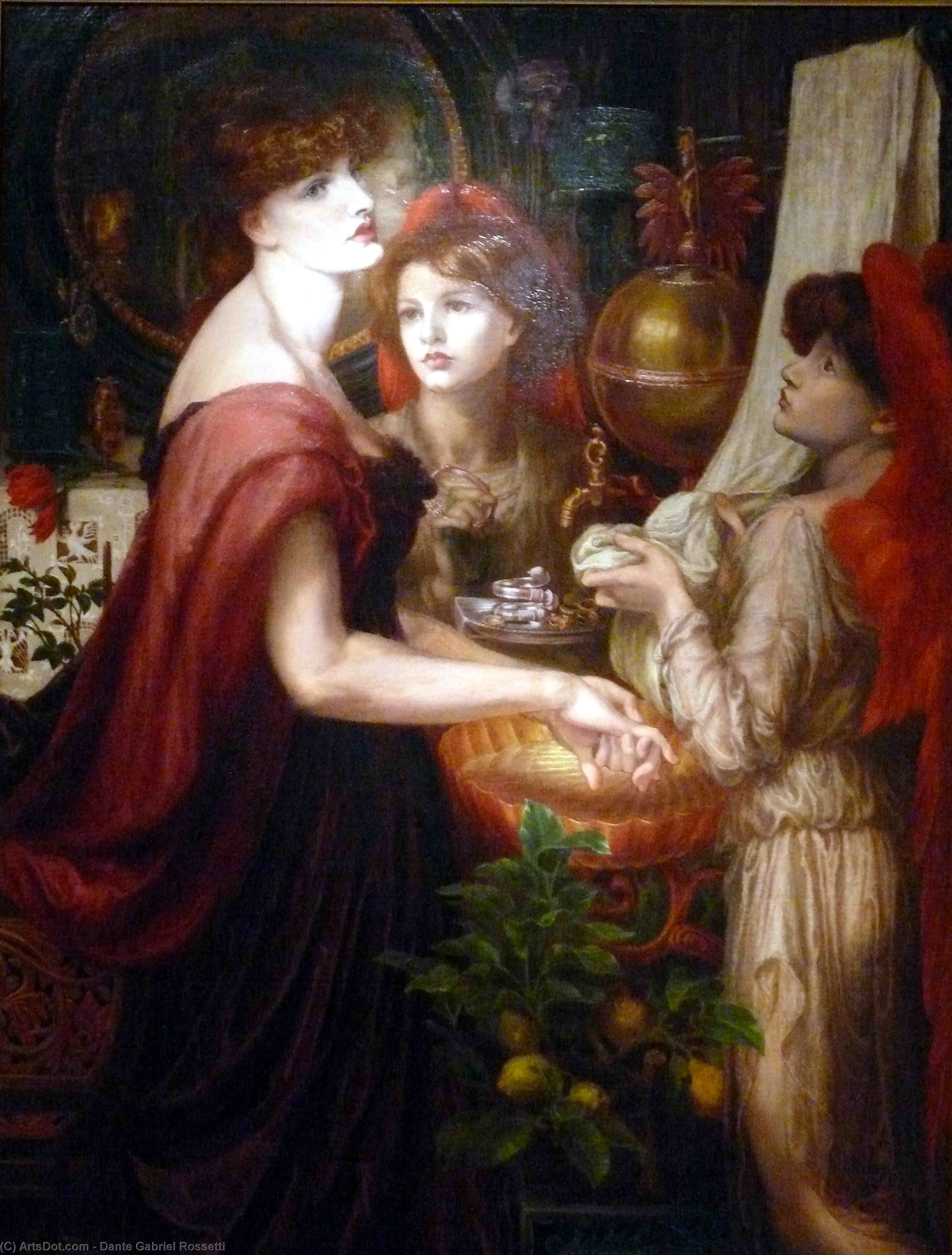 Wikioo.org - The Encyclopedia of Fine Arts - Painting, Artwork by Dante Gabriel Rossetti - The beautiful Hand