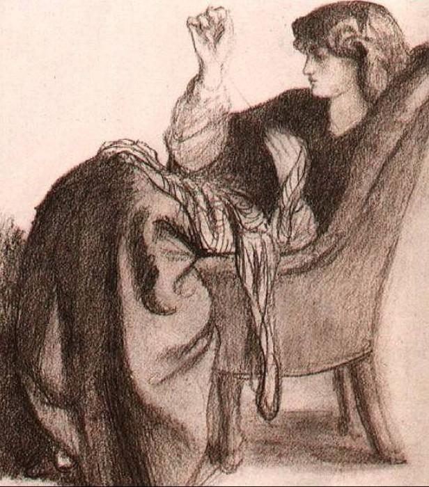 Wikioo.org - Encyklopedia Sztuk Pięknych - Malarstwo, Grafika Dante Gabriel Rossetti - Jane Morris