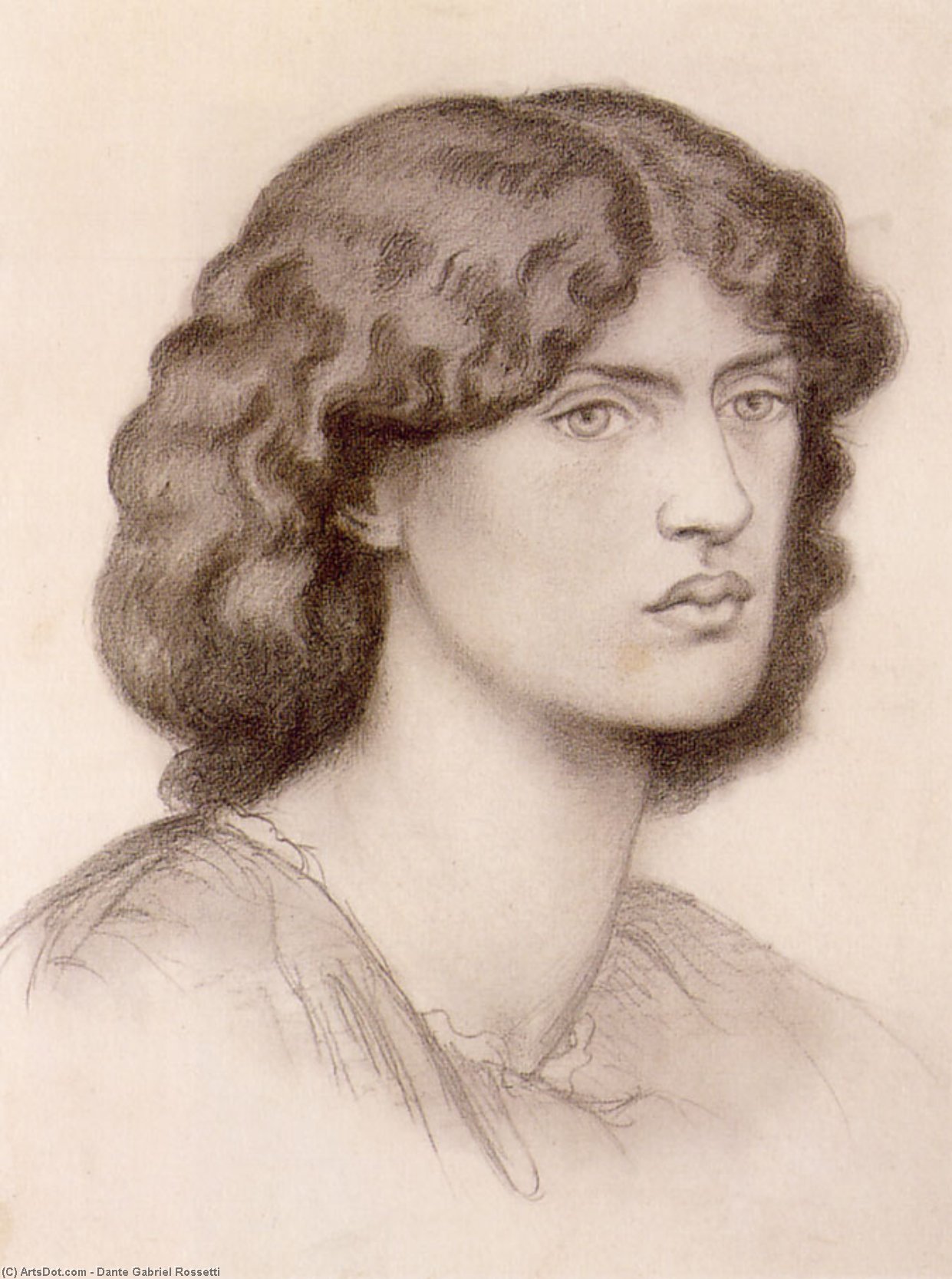 Wikioo.org - The Encyclopedia of Fine Arts - Painting, Artwork by Dante Gabriel Rossetti - Jane Morris