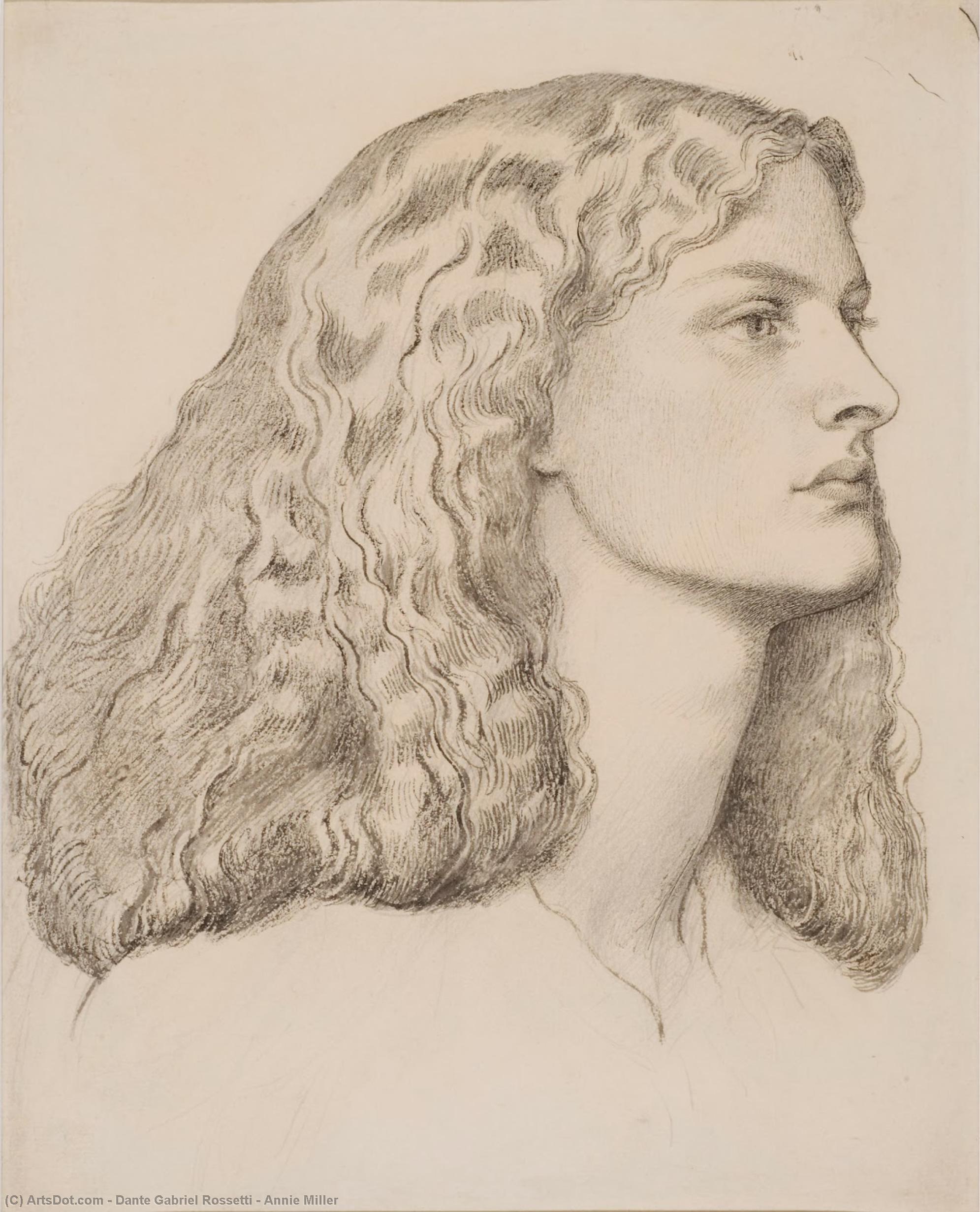 WikiOO.org - Encyclopedia of Fine Arts - Maľba, Artwork Dante Gabriel Rossetti - Annie Miller