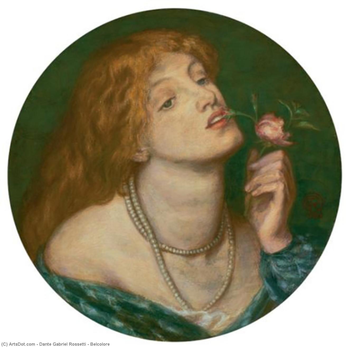 WikiOO.org - Encyclopedia of Fine Arts - Maalaus, taideteos Dante Gabriel Rossetti - Belcolore