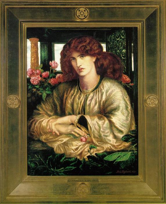 WikiOO.org - 백과 사전 - 회화, 삽화 Dante Gabriel Rossetti - Finestra
