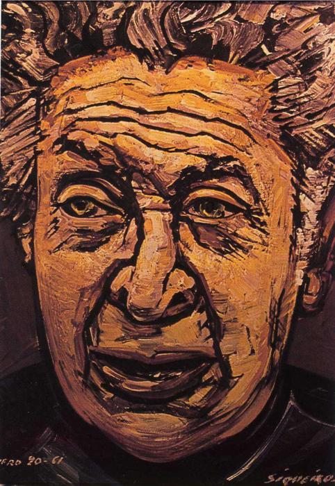 Wikioo.org - สารานุกรมวิจิตรศิลป์ - จิตรกรรม David Alfaro Siqueiros - Self-Portrait