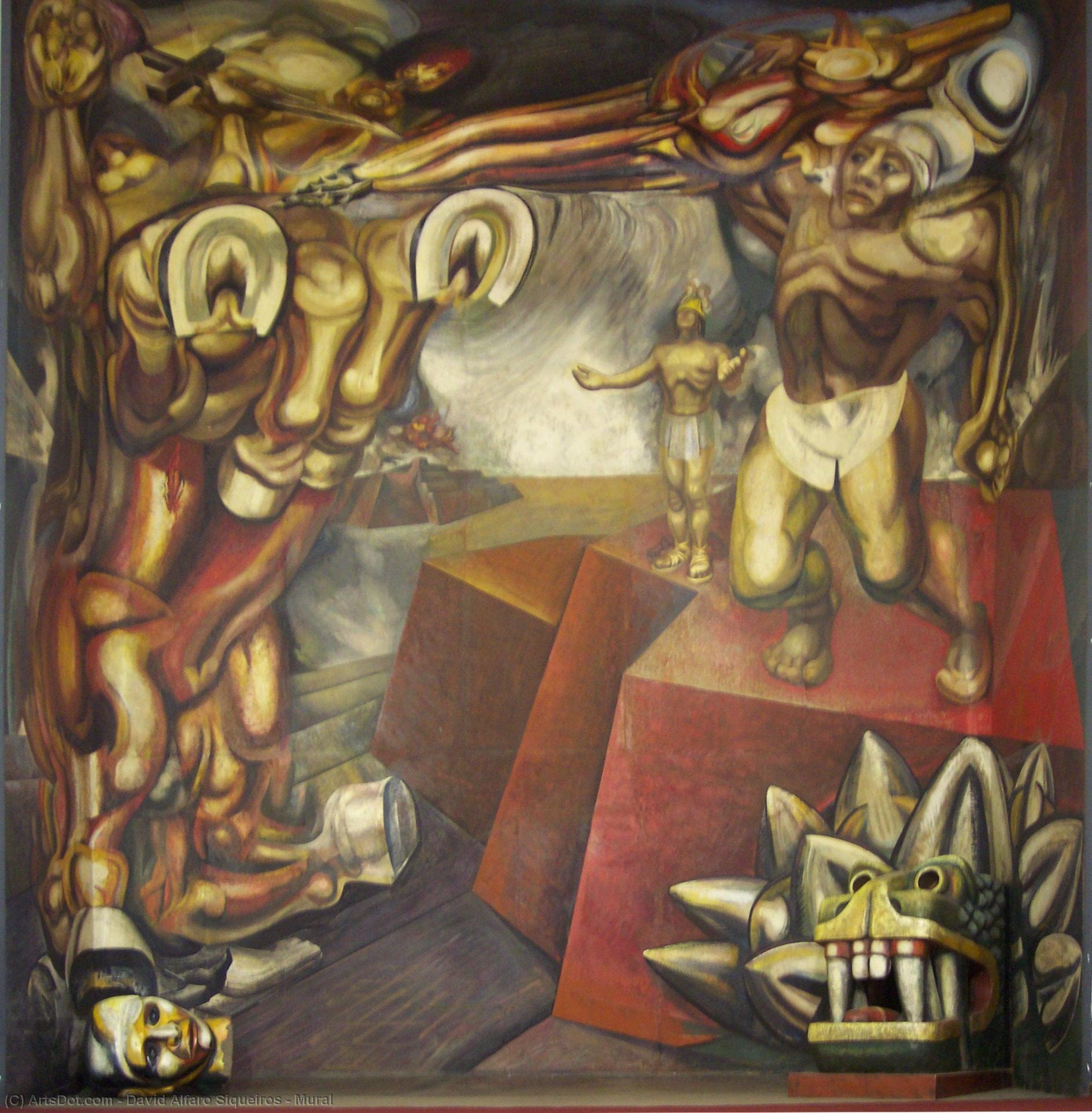 WikiOO.org - Encyclopedia of Fine Arts - Festés, Grafika David Alfaro Siqueiros - Mural
