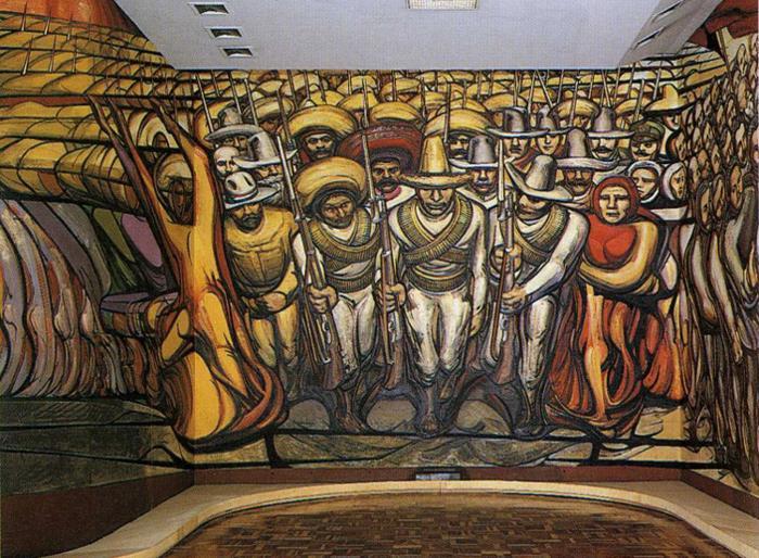 WikiOO.org - Güzel Sanatlar Ansiklopedisi - Resim, Resimler David Alfaro Siqueiros - The Revolution (mural)