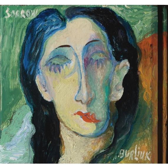 WikiOO.org - Encyclopedia of Fine Arts - Schilderen, Artwork David Davidovich Burliuk - Sorrow