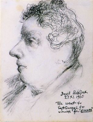 Wikioo.org - The Encyclopedia of Fine Arts - Painting, Artwork by David Davidovich Burliuk - Portrait of a man