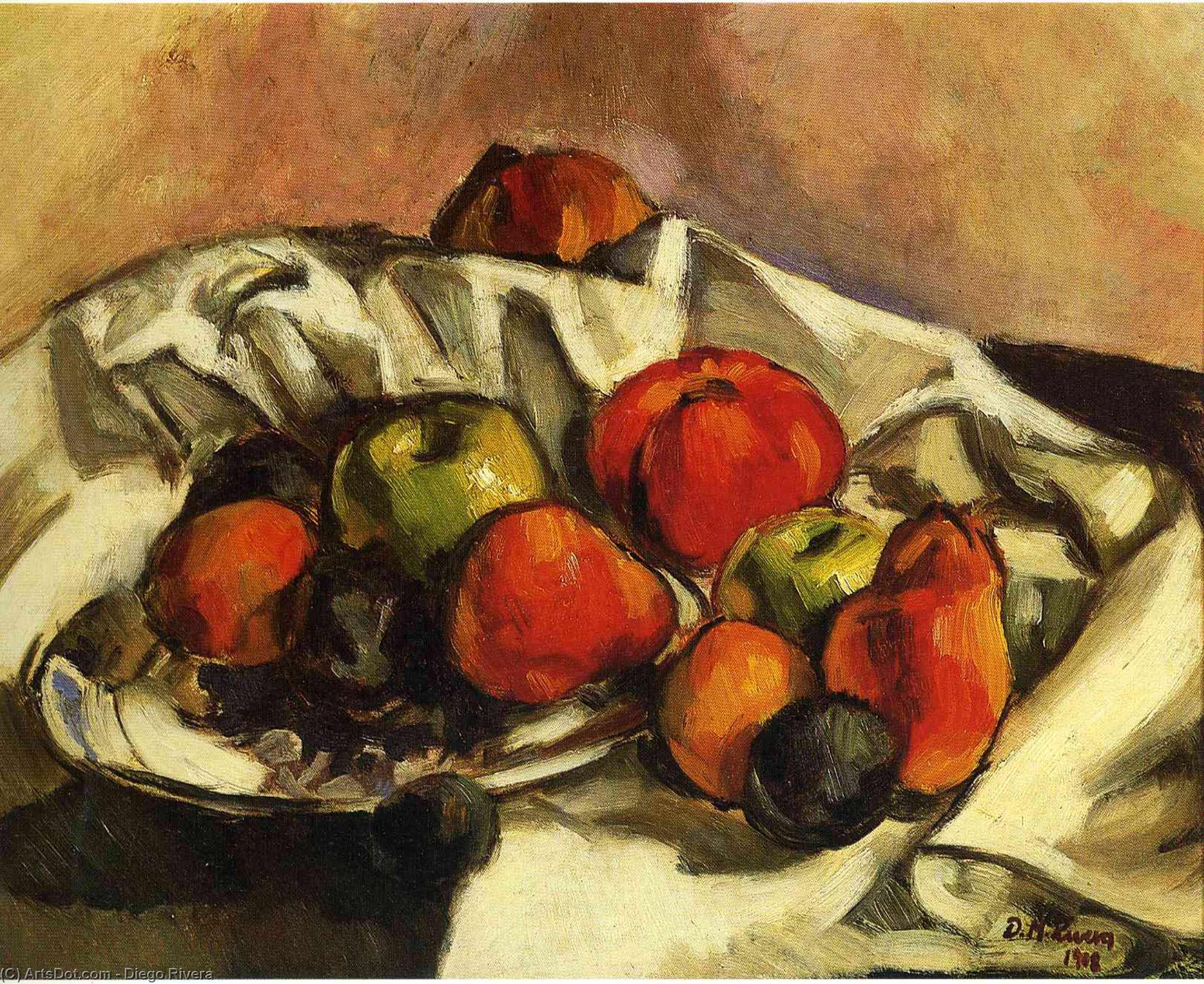 WikiOO.org - Encyclopedia of Fine Arts - Maleri, Artwork Diego Rivera - Still Life