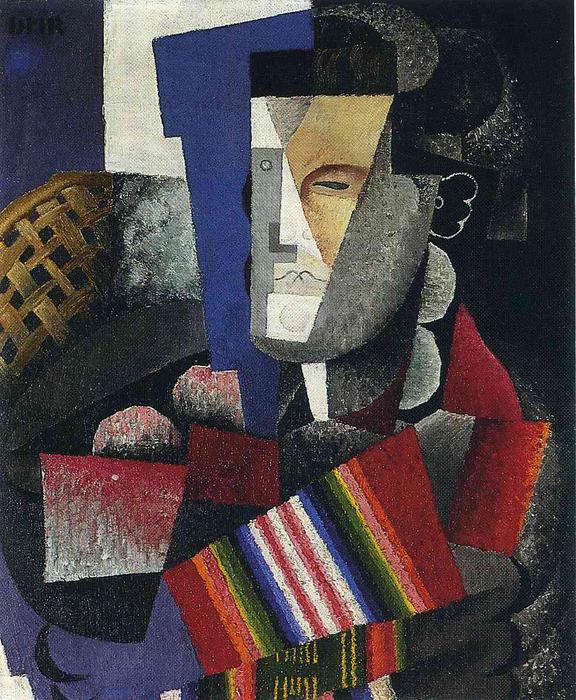 WikiOO.org – 美術百科全書 - 繪畫，作品 Diego Rivera - 德的肖像马丁·路易斯·古兹曼
