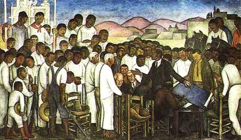 Wikioo.org – La Enciclopedia de las Bellas Artes - Pintura, Obras de arte de Diego Rivera - separación todaclasede ExtremoOriente abordar