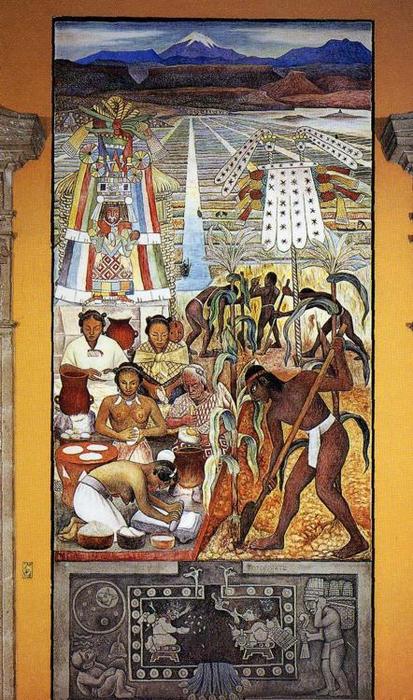 Wikioo.org - The Encyclopedia of Fine Arts - Painting, Artwork by Diego Rivera - The Huastec Civilisation