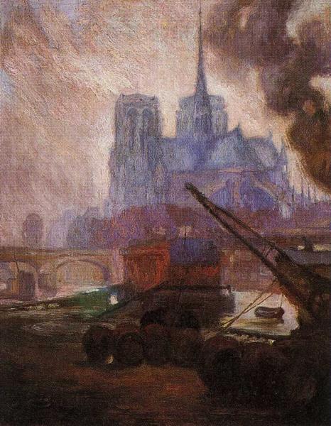 WikiOO.org - Encyclopedia of Fine Arts - Lukisan, Artwork Diego Rivera - Notre Dame de Paris