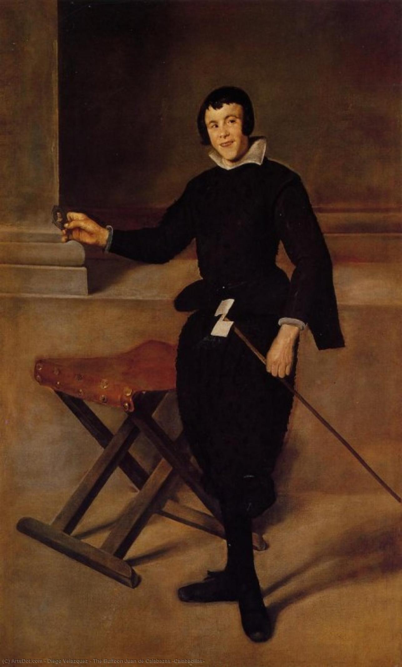Wikioo.org – L'Encyclopédie des Beaux Arts - Peinture, Oeuvre de Diego Velazquez - le bouffon juan de calabazas ( Calabacillas )