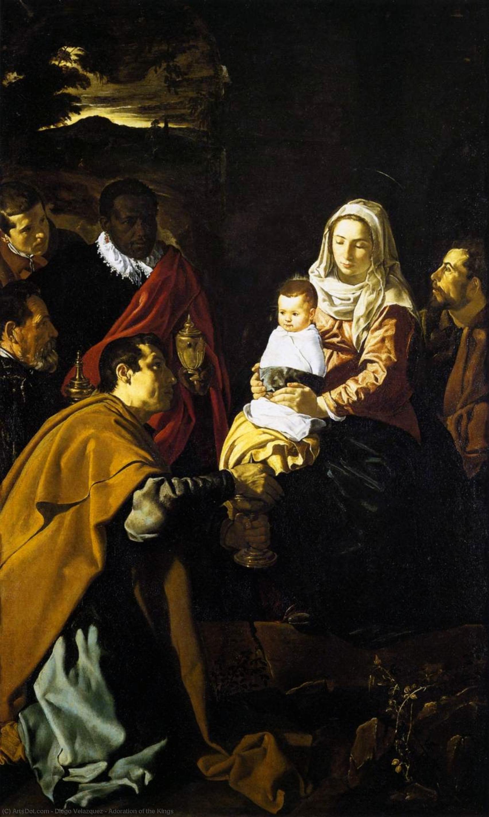 WikiOO.org - 백과 사전 - 회화, 삽화 Diego Velazquez - Adoration of the Kings