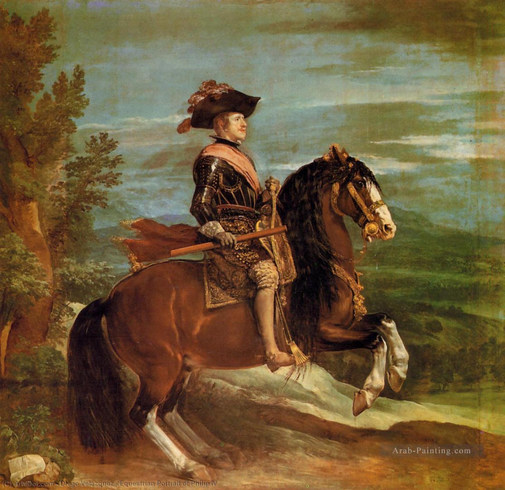 WikiOO.org - Encyclopedia of Fine Arts - Schilderen, Artwork Diego Velazquez - Equestrian Portrait of Philip IV
