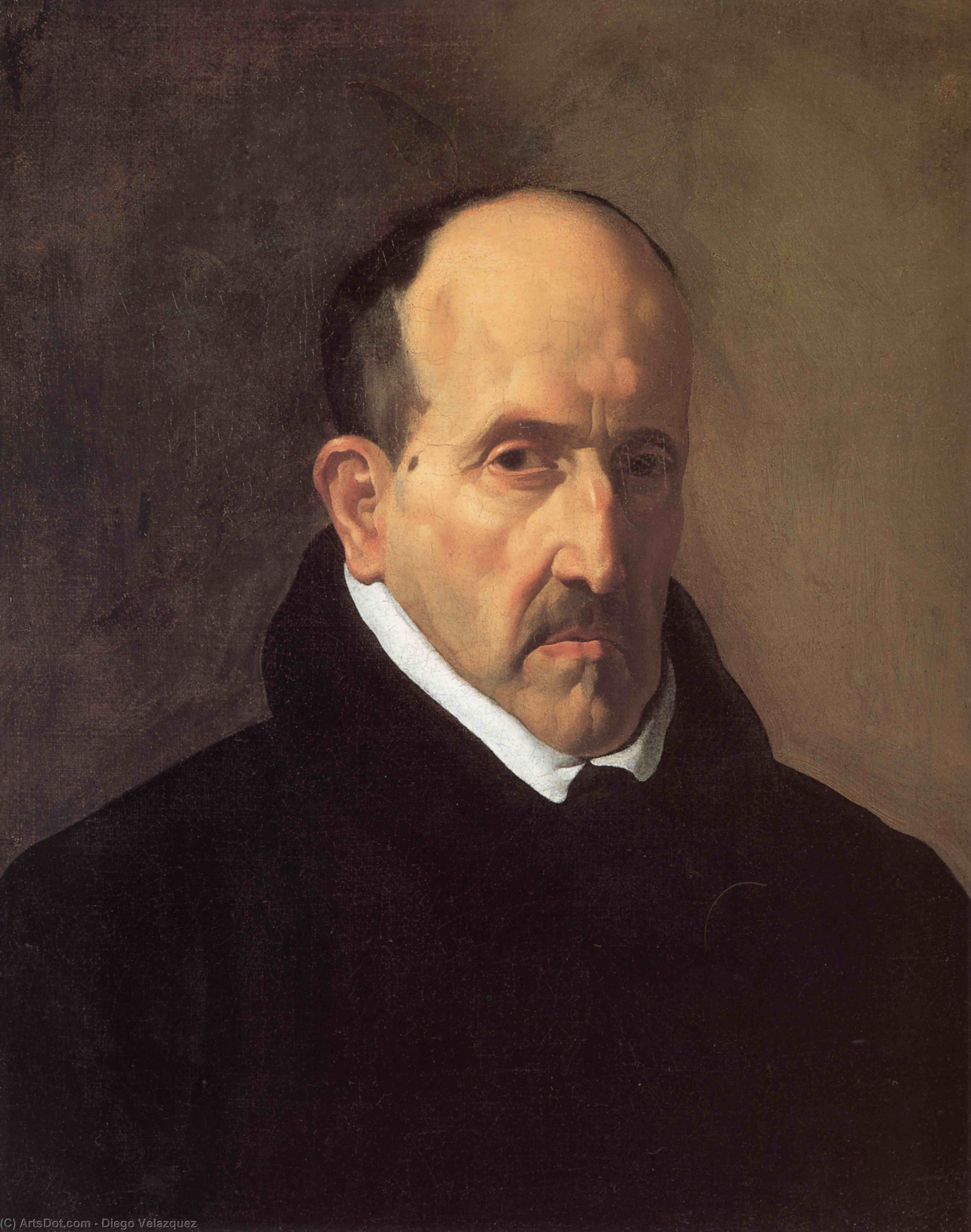 WikiOO.org - Encyclopedia of Fine Arts - Schilderen, Artwork Diego Velazquez - Portrait of Don Luis de Gongora y Argote