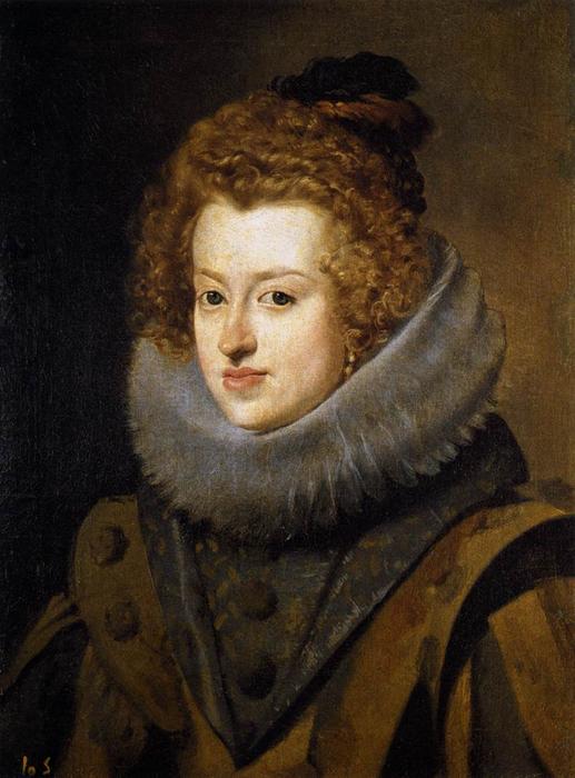 WikiOO.org - Enciklopedija dailės - Tapyba, meno kuriniai Diego Velazquez - The Infanta Maria of Austria