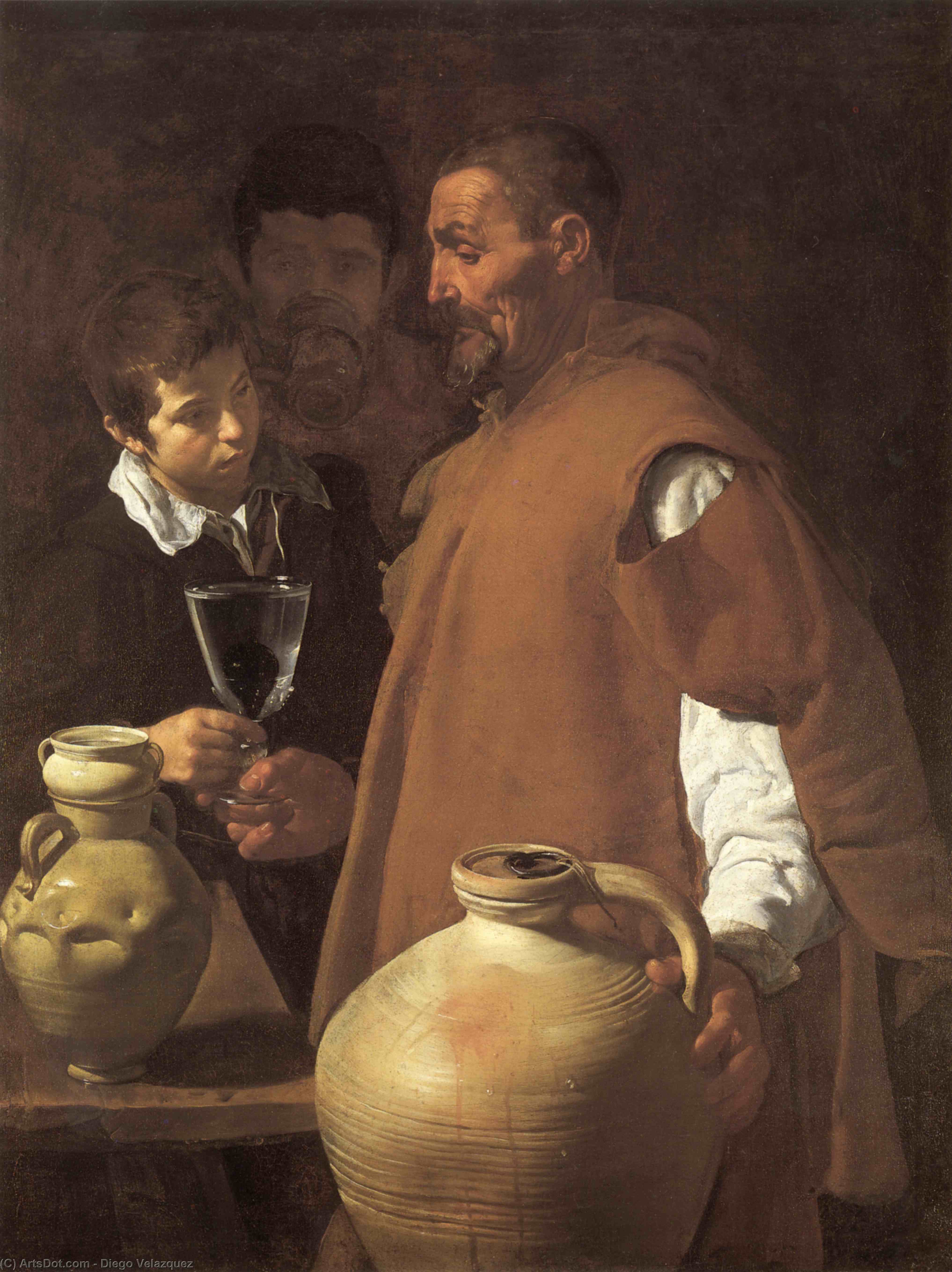 Wikioo.org - The Encyclopedia of Fine Arts - Painting, Artwork by Diego Velazquez - The Waterseller of Seville