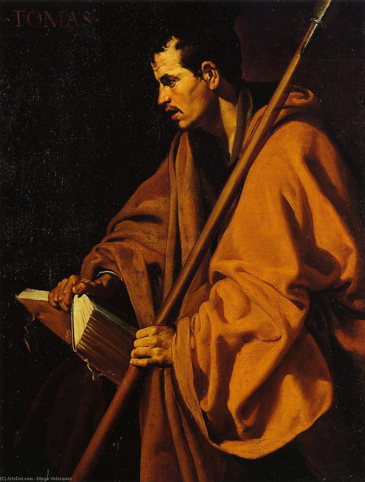 WikiOO.org - Encyclopedia of Fine Arts - Festés, Grafika Diego Velazquez - Saint Thomas