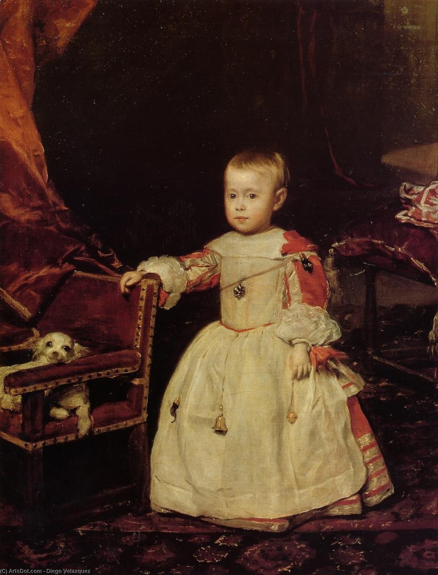 WikiOO.org – 美術百科全書 - 繪畫，作品 Diego Velazquez - 菲利普亲王繁荣，腓力四世的儿子
