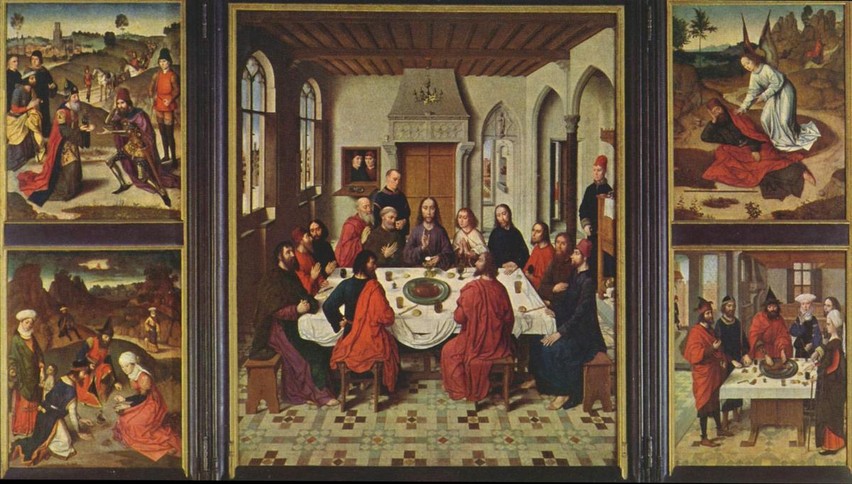 Wikioo.org – L'Enciclopedia delle Belle Arti - Pittura, Opere di Dierec Bouts - Alato altare a st . Pietro a lovanio