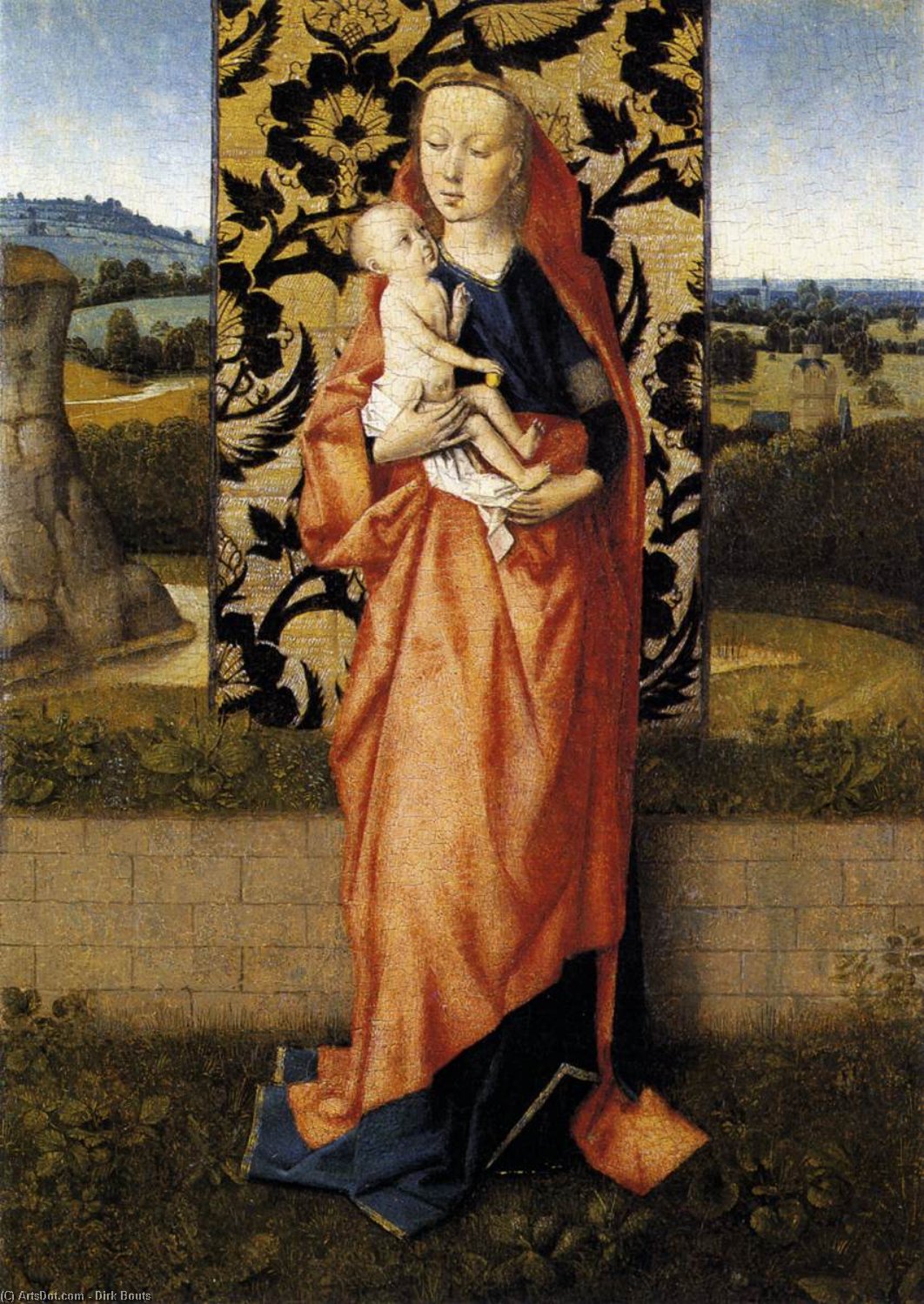 Wikioo.org - The Encyclopedia of Fine Arts - Painting, Artwork by Dierec Bouts - Virgin and Child