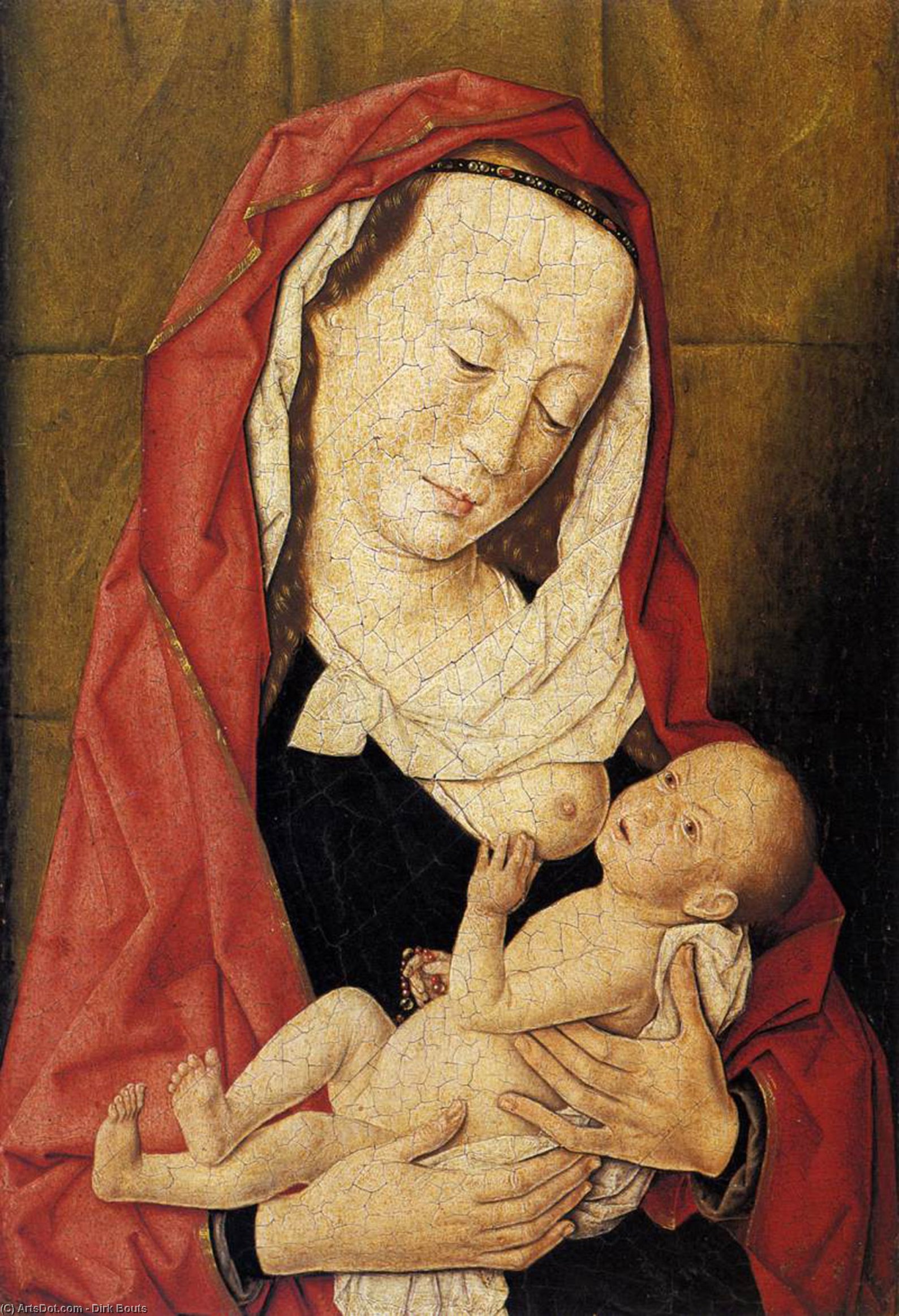 Wikioo.org - The Encyclopedia of Fine Arts - Painting, Artwork by Dierec Bouts - Virgin and Child