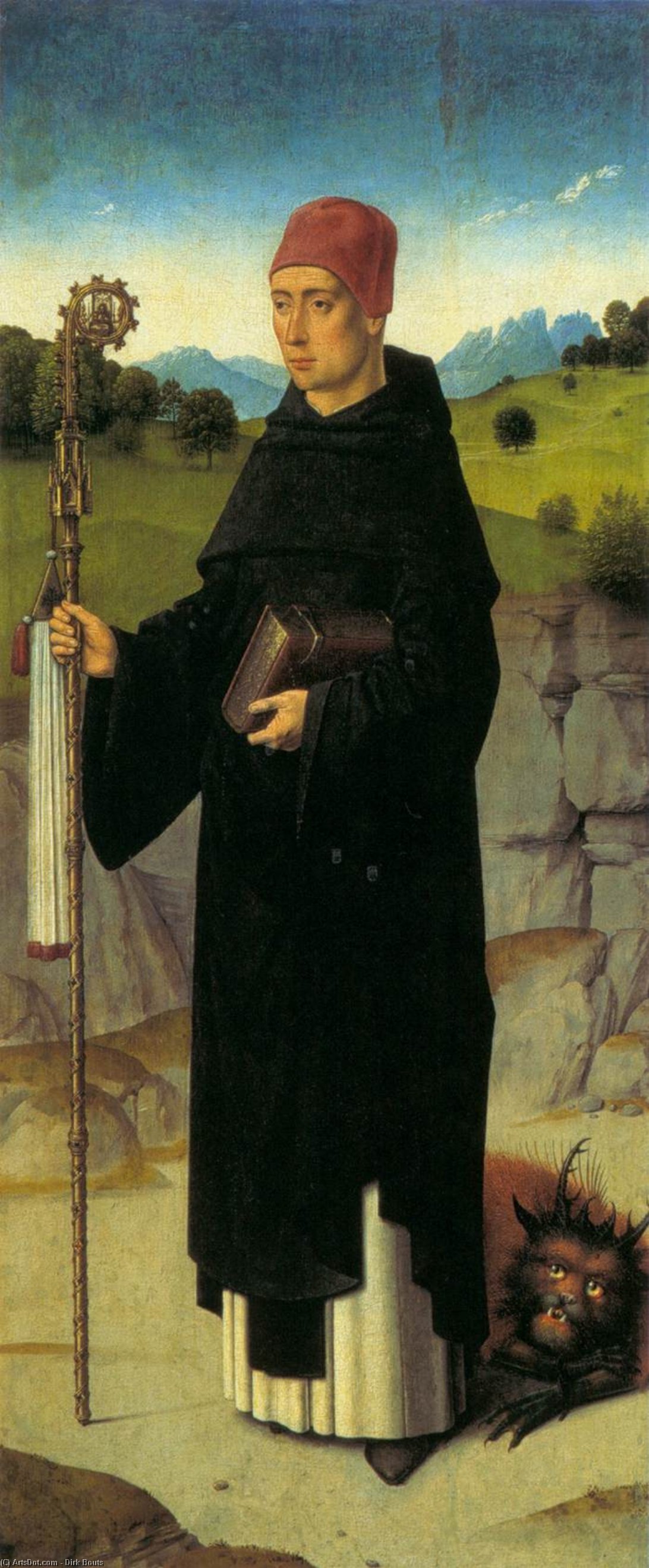 WikiOO.org - Encyclopedia of Fine Arts - Maleri, Artwork Dierec Bouts - Martyrdom of St. Erasmus (right wing)