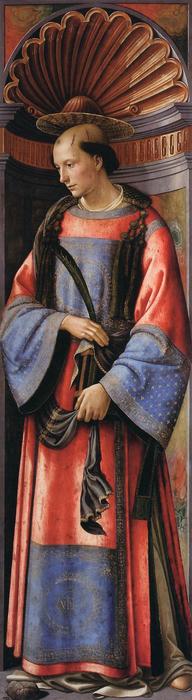 Wikioo.org – L'Enciclopedia delle Belle Arti - Pittura, Opere di Domenico Ghirlandaio - santo stefano dopodomani  martire