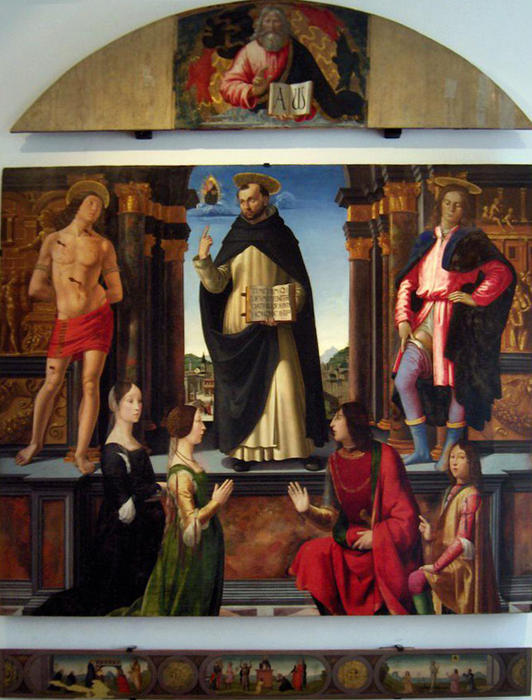 WikiOO.org - 百科事典 - 絵画、アートワーク Domenico Ghirlandaio - 祭壇画 の  セント  ヴィンセント  フェレール