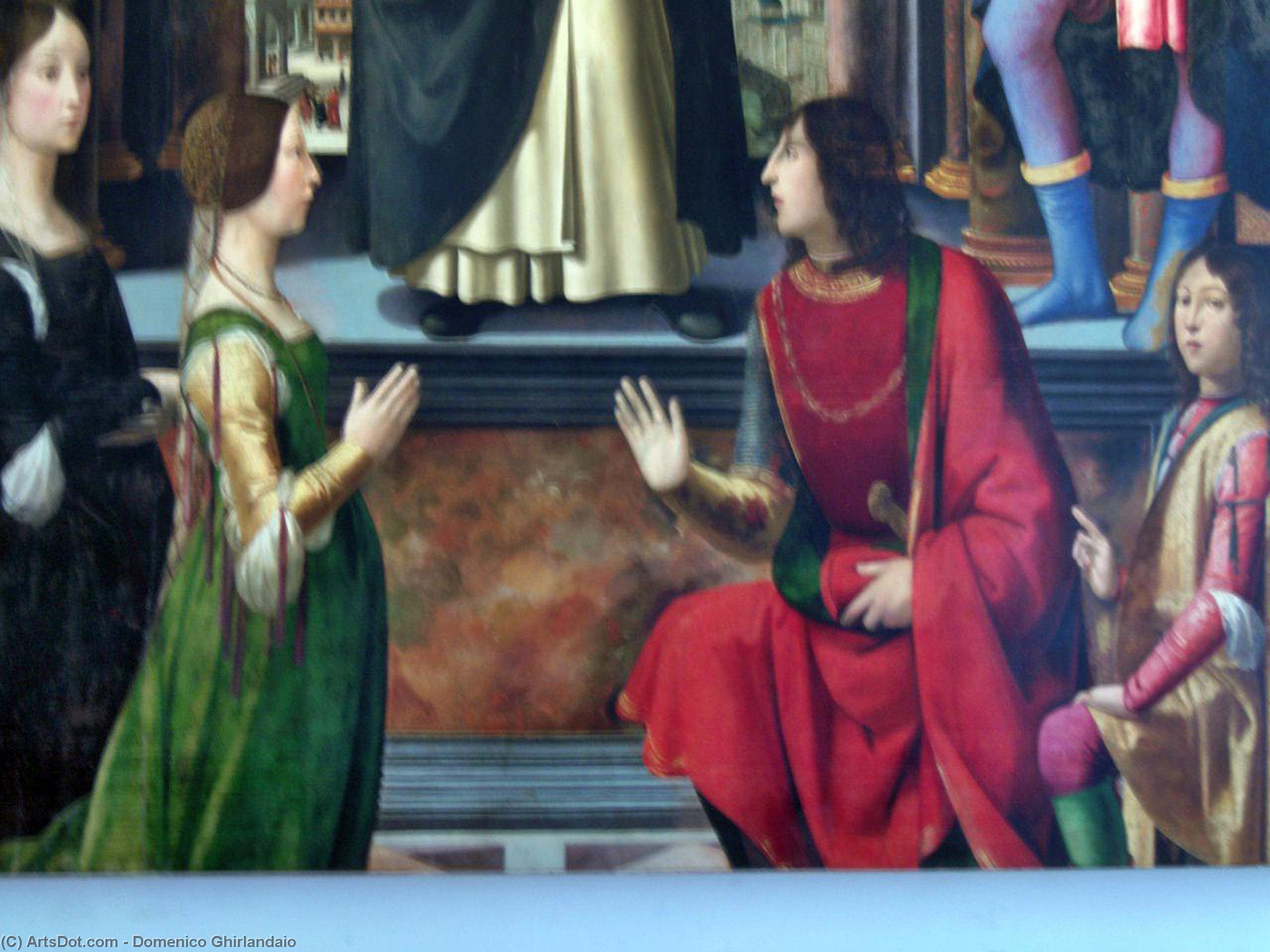 Wikioo.org - The Encyclopedia of Fine Arts - Painting, Artwork by Domenico Ghirlandaio - Altarpiece of St. Vincent Ferrer
