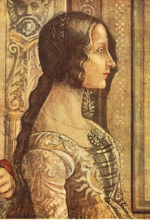 Wikioo.org - Die Enzyklopädie bildender Kunst - Malerei, Kunstwerk von Domenico Ghirlandaio - Ludovica Tornabuoni