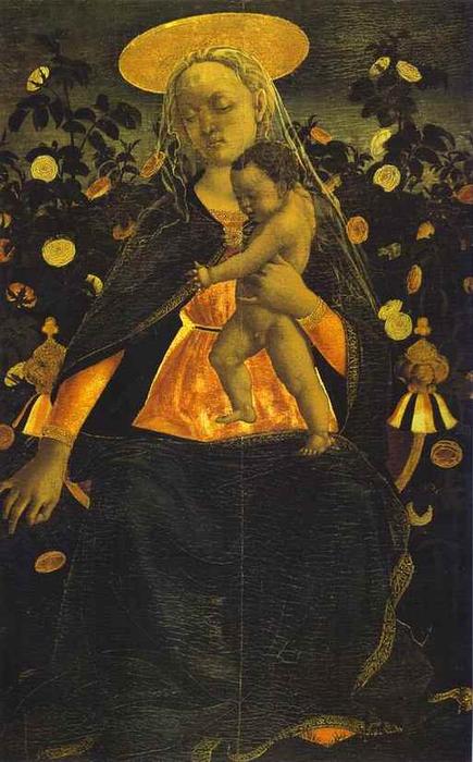 WikiOO.org - Encyclopedia of Fine Arts - Lukisan, Artwork Domenico Veneziano - Virgin and Child