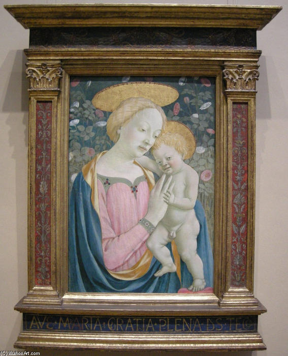Wikioo.org – La Enciclopedia de las Bellas Artes - Pintura, Obras de arte de Domenico Veneziano - Madonna y el Niño
