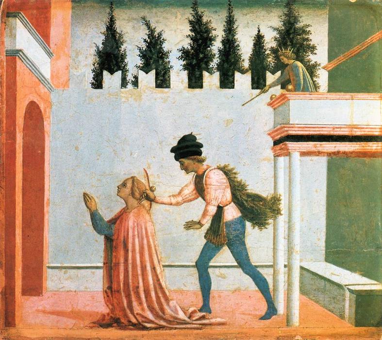 Wikioo.org – L'Encyclopédie des Beaux Arts - Peinture, Oeuvre de Domenico Veneziano - martyre de saint . Lucy