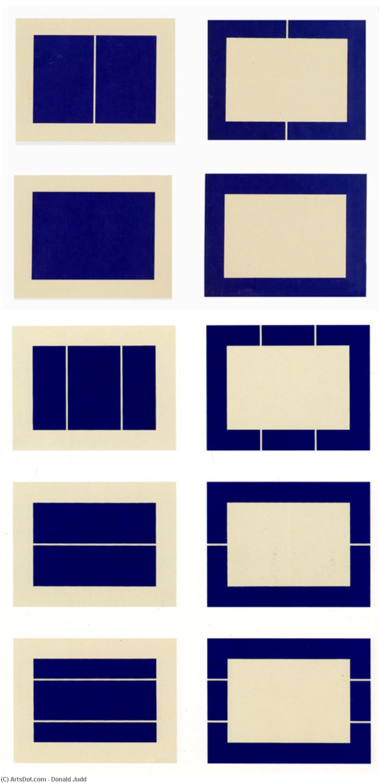 Wikioo.org - Bách khoa toàn thư về mỹ thuật - Vẽ tranh, Tác phẩm nghệ thuật Donald Judd - Untitled (S.# 167-176)