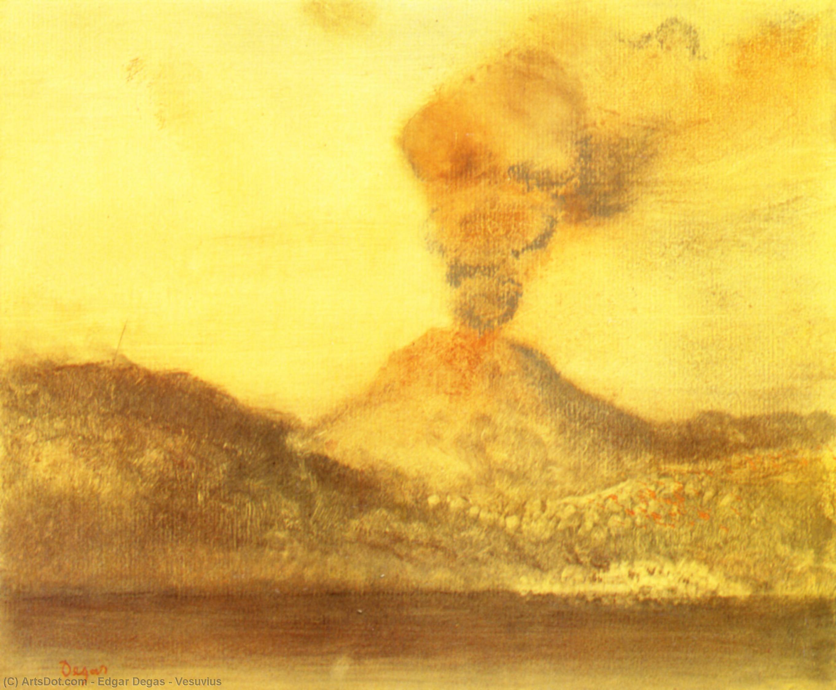 WikiOO.org - Encyclopedia of Fine Arts - Lukisan, Artwork Edgar Degas - Vesuvius