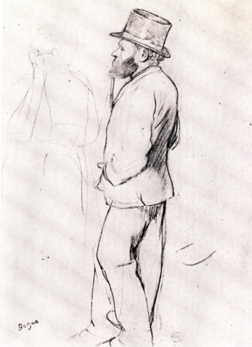 WikiOO.org - Encyclopedia of Fine Arts - Lukisan, Artwork Edgar Degas - Manet at the Races