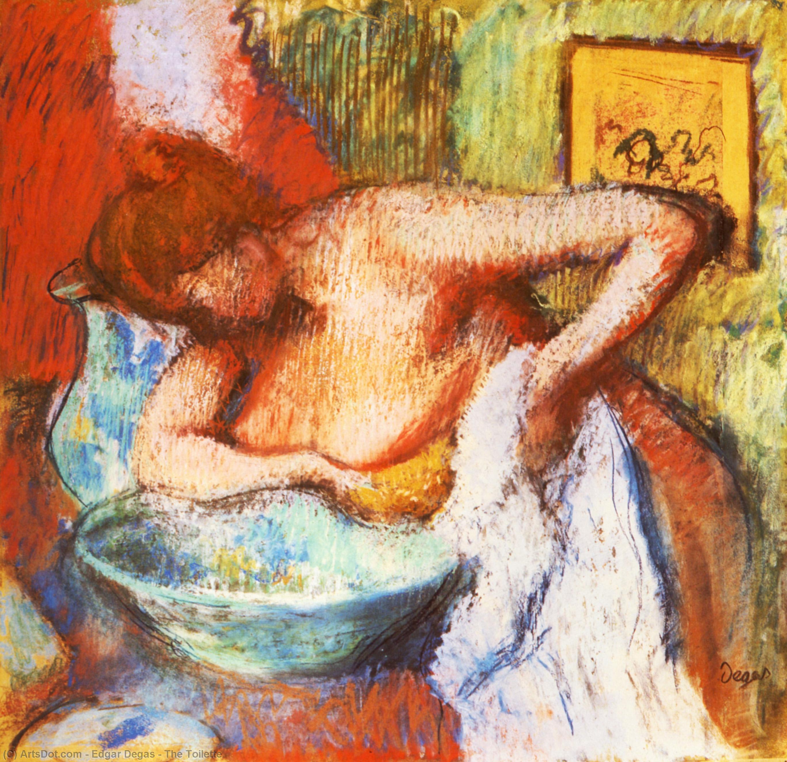 Wikioo.org – L'Enciclopedia delle Belle Arti - Pittura, Opere di Edgar Degas - il toilette
