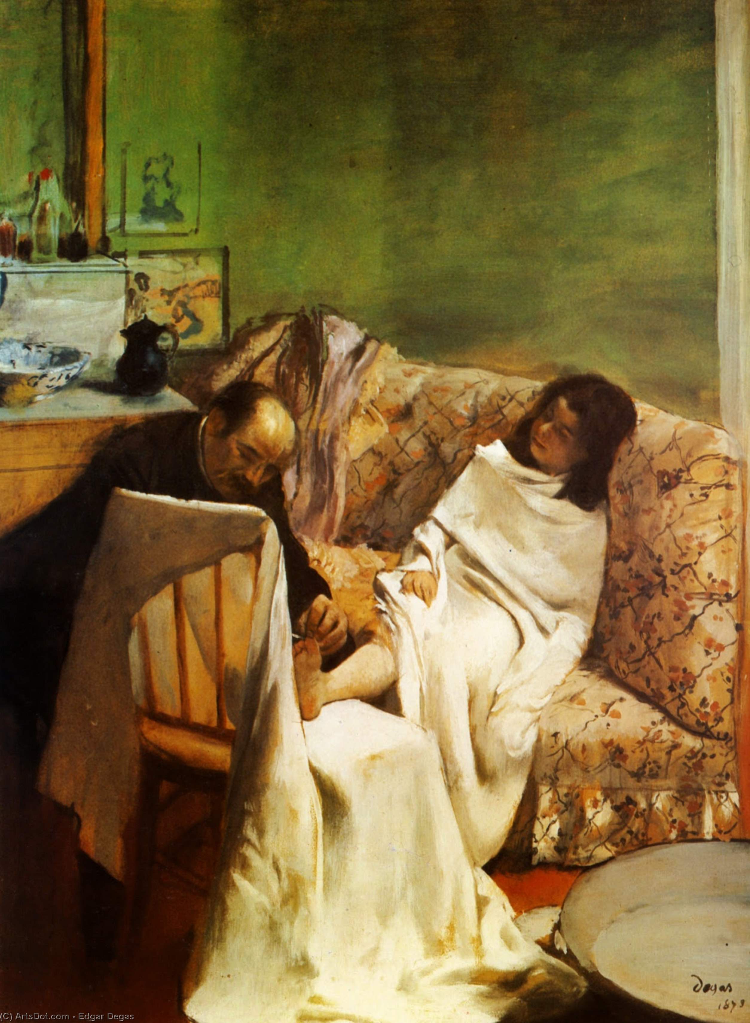 Wikioo.org - Die Enzyklopädie bildender Kunst - Malerei, Kunstwerk von Edgar Degas - Der Pedicure