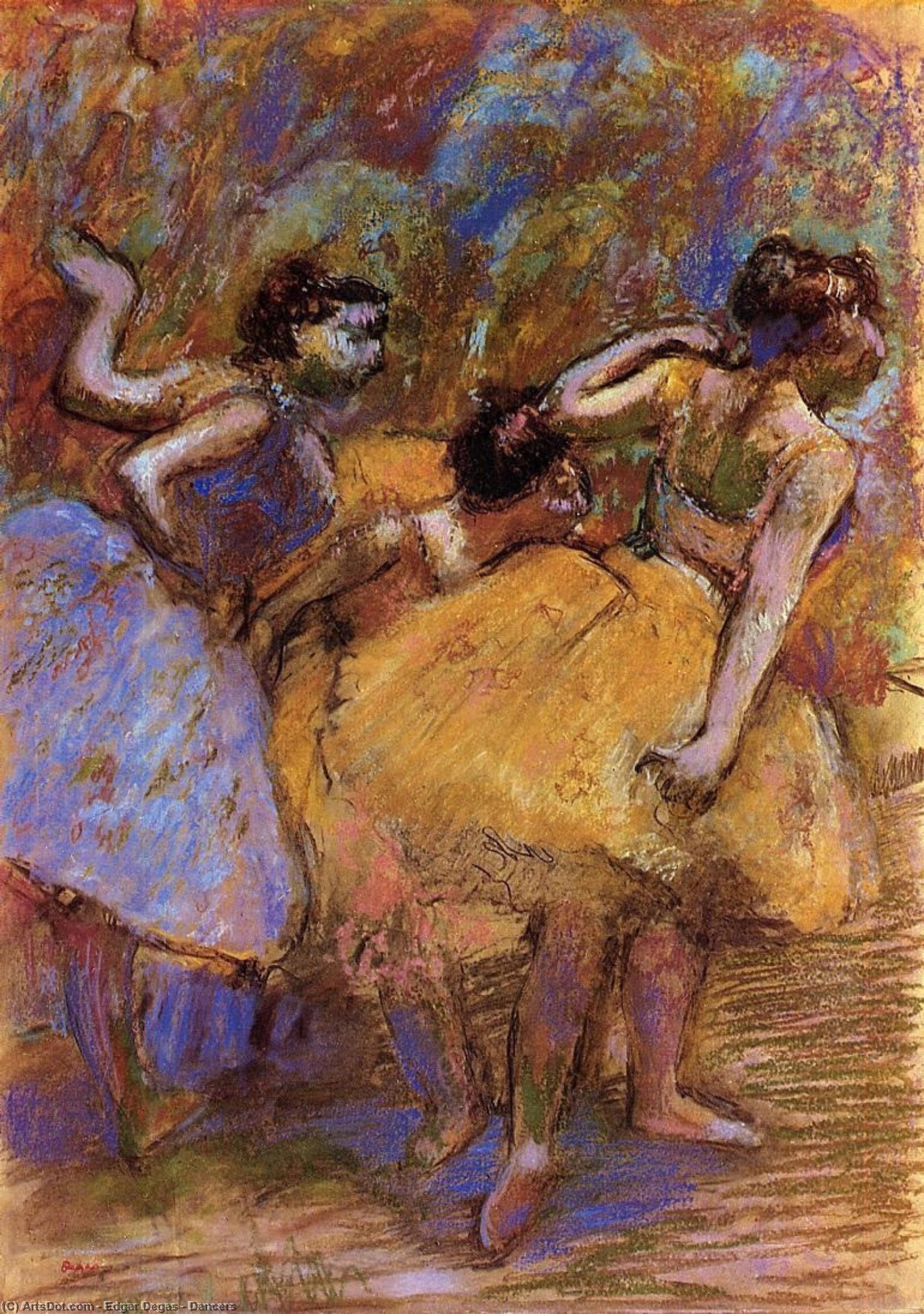 Wikioo.org - The Encyclopedia of Fine Arts - Painting, Artwork by Edgar Degas - Dancers