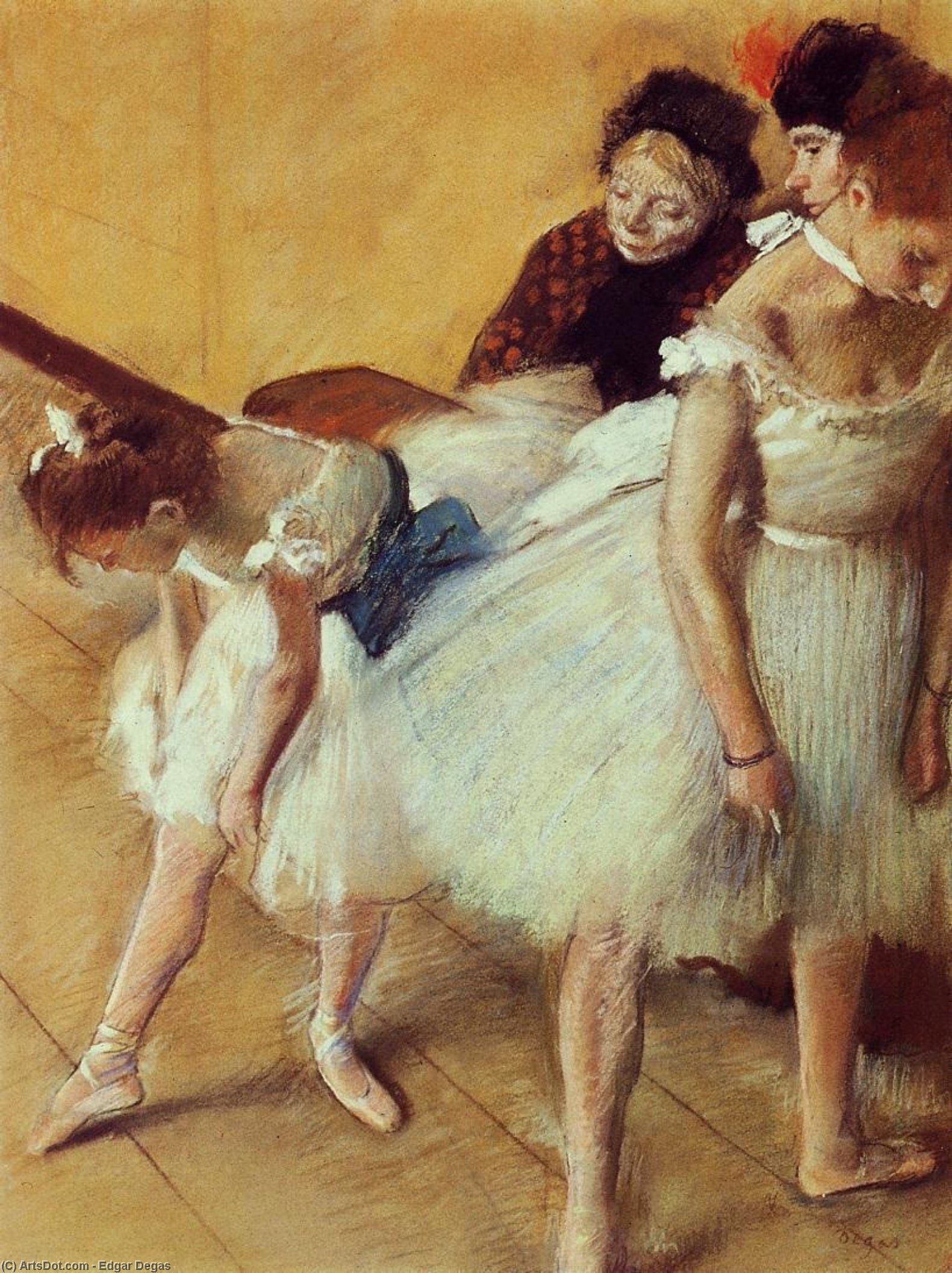 Wikoo.org - موسوعة الفنون الجميلة - اللوحة، العمل الفني Edgar Degas - The Dancing Examination