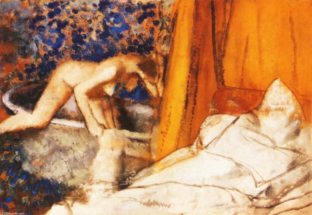WikiOO.org - 백과 사전 - 회화, 삽화 Edgar Degas - The Bath